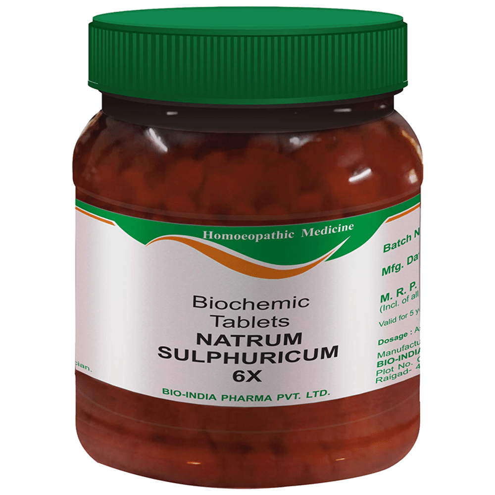 Bio India Natrum Sulphuricum Biochemic Tablet 6X