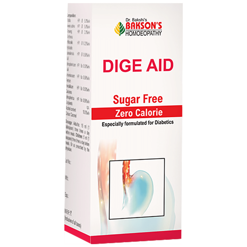 Bakson's Homeopathy Dige Aid Syrup Sugar Free