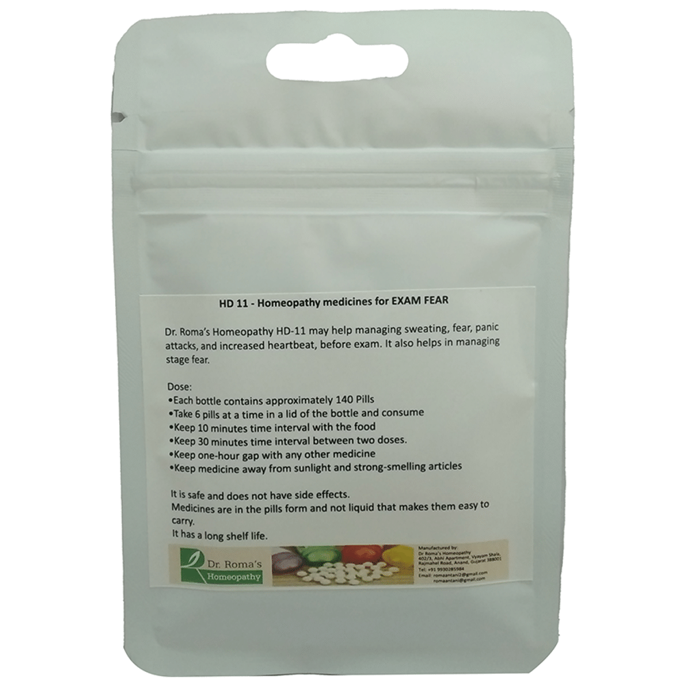 Dr. Romas Homeopathy HD-11 Exam Fear, 2 Bottles of 2 Dram