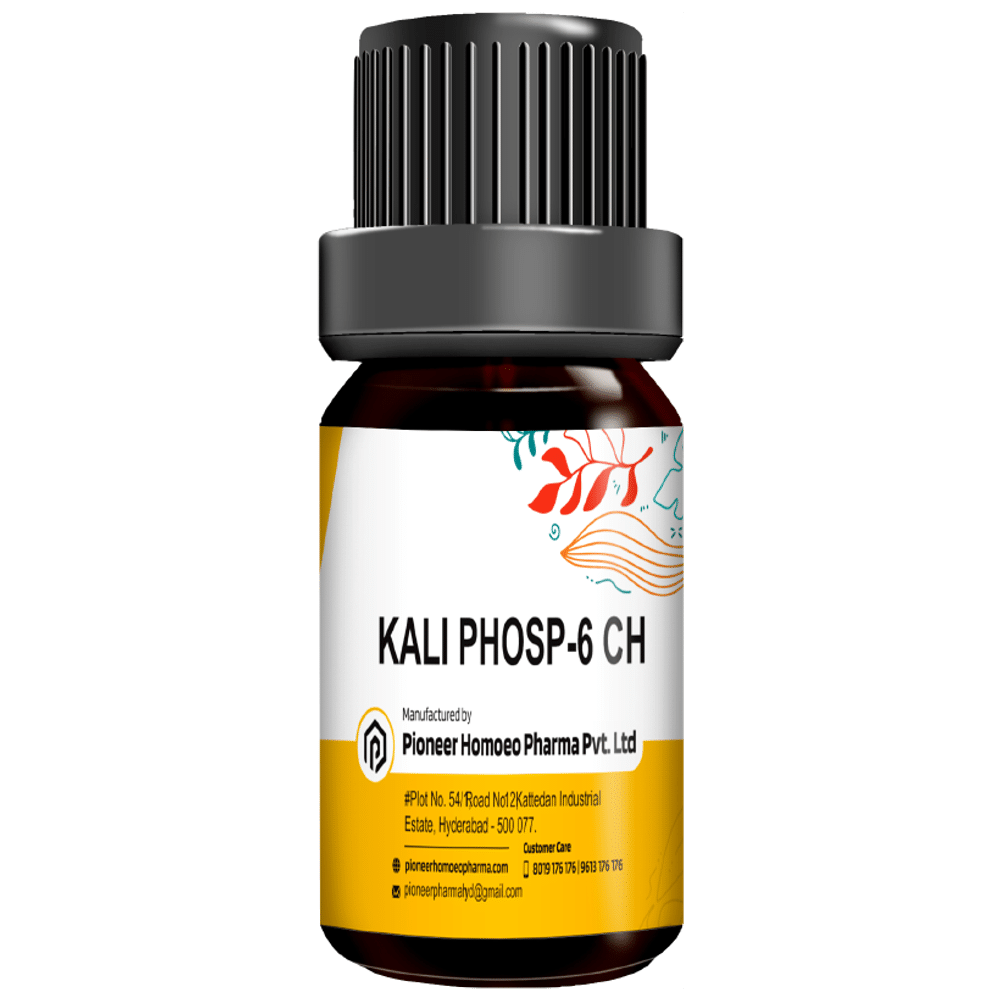 Pioneer Pharma Kali Phosp Globules Pellets Multidose Pills 6 CH