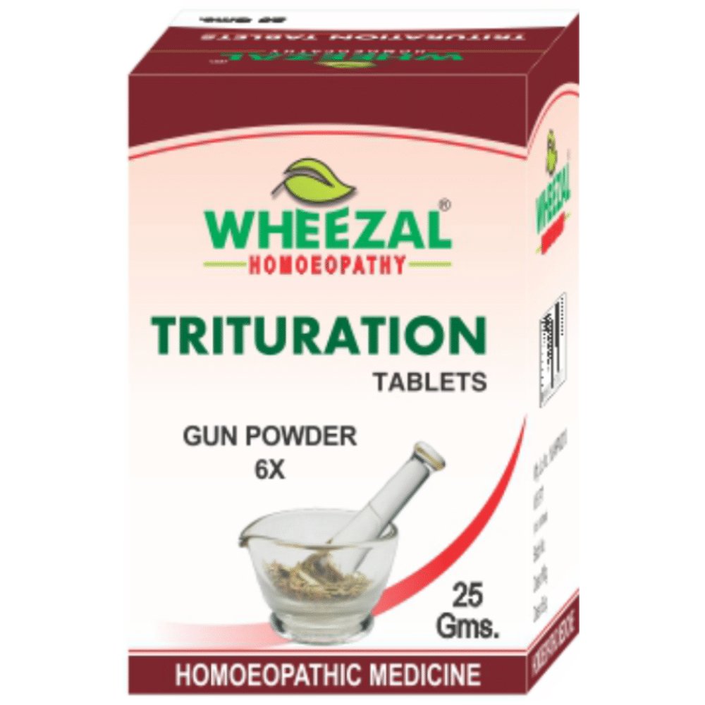 Wheezal Gun Powder Trituration Tablet 6X