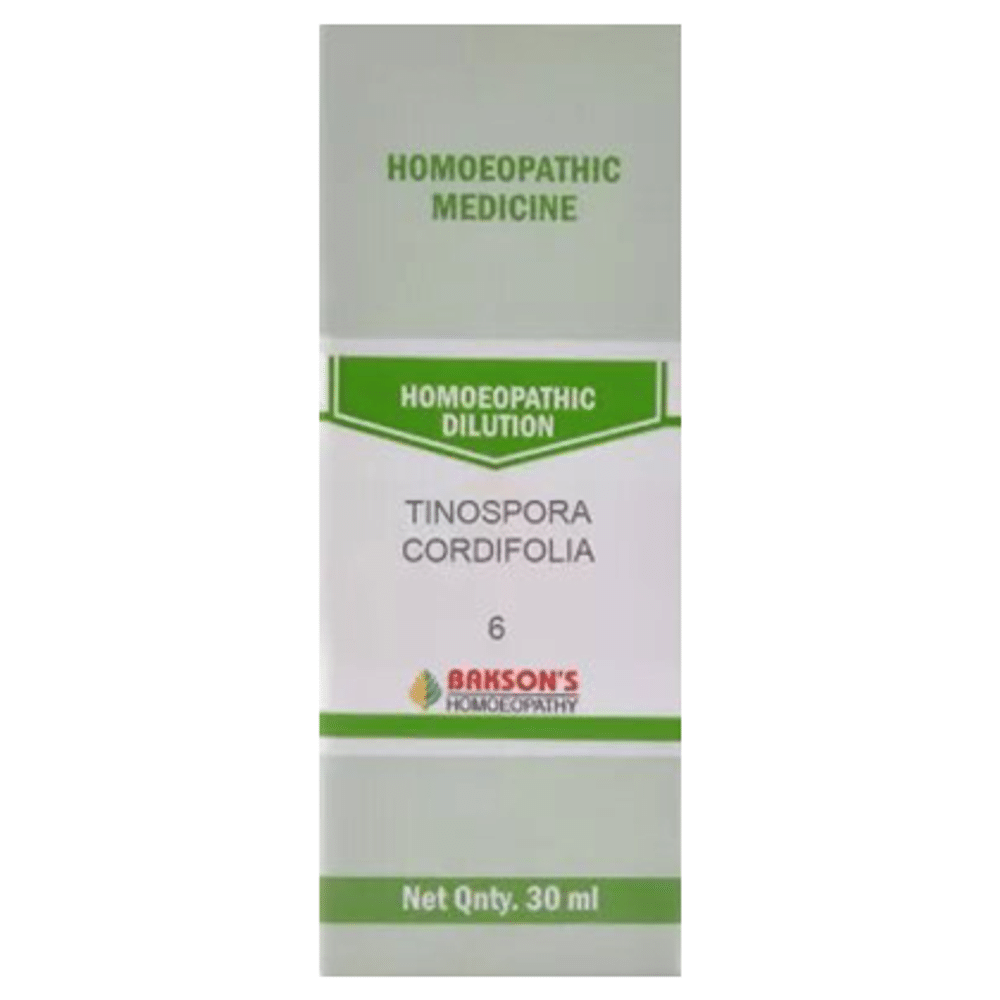 Bakson's Homeopathy Tinospora Cordifolia Dilution 6 CH