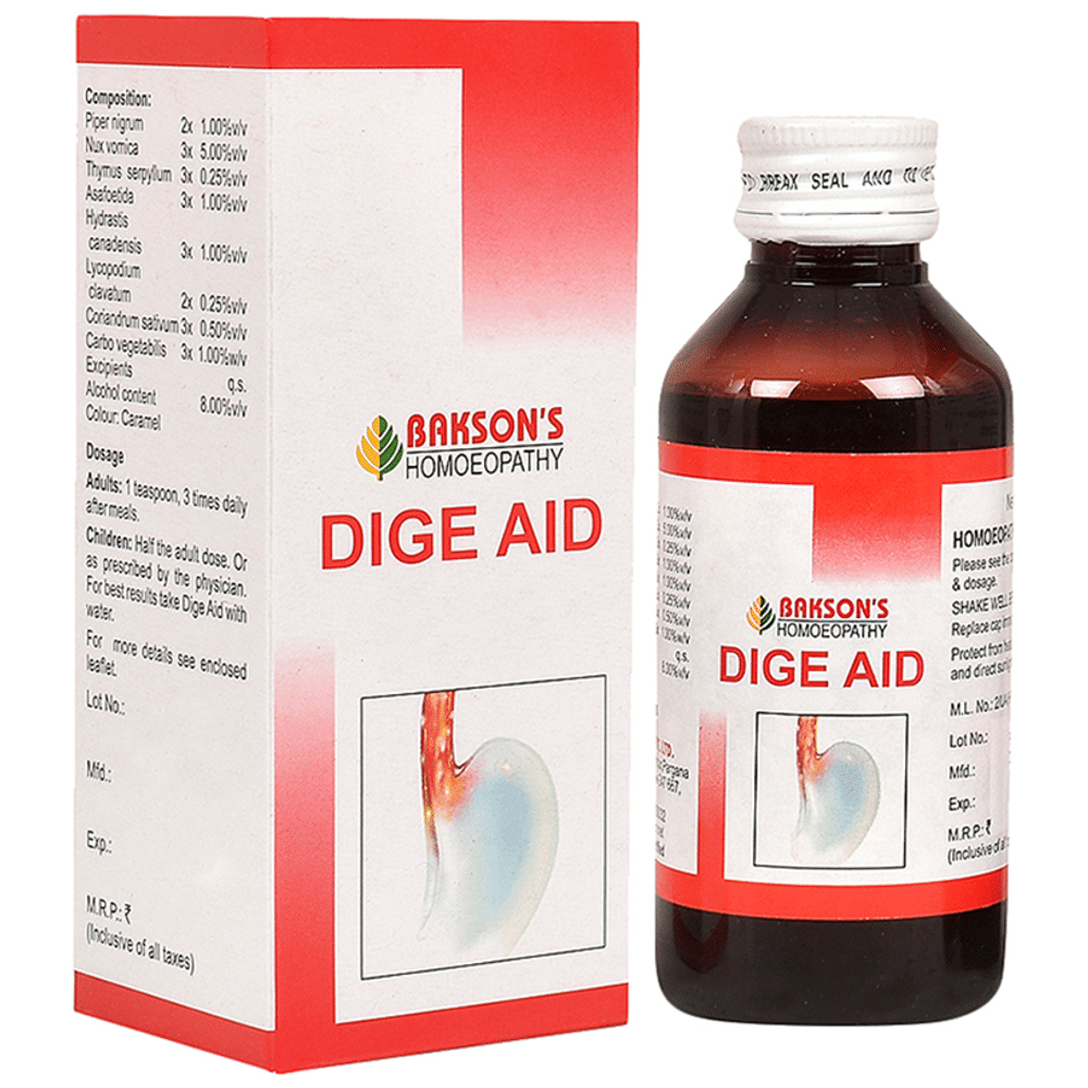 Bakson's Homeopathy Dige Aid Syrup