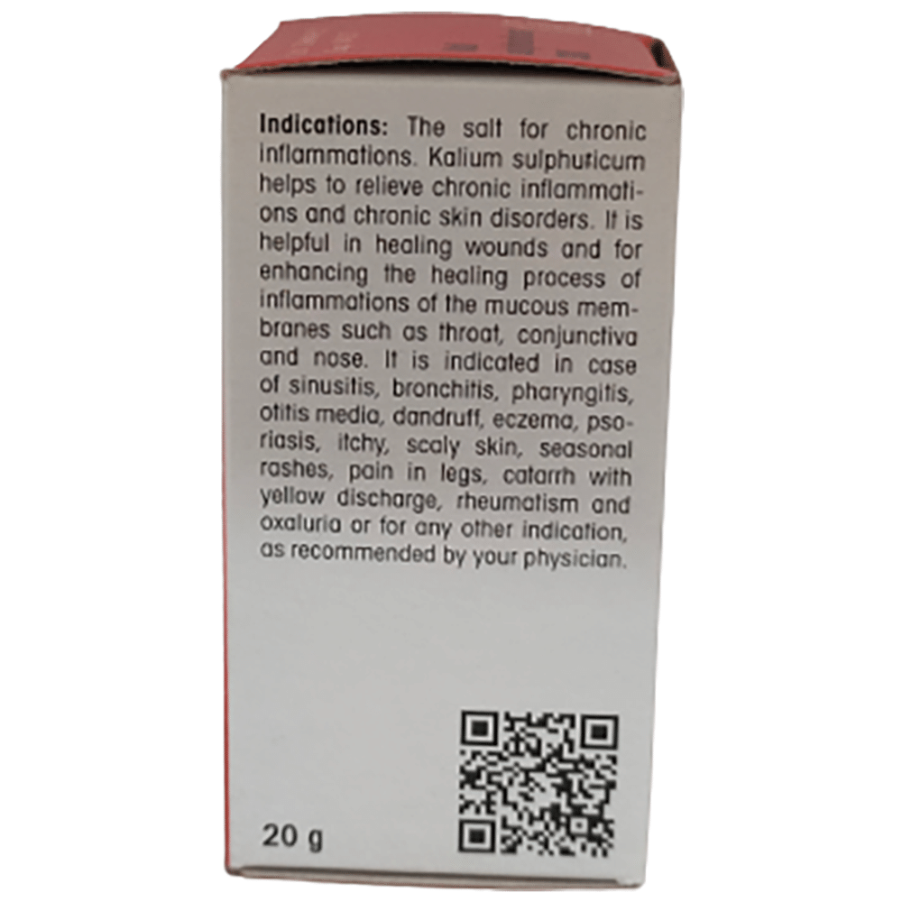 Dr Reckeweg &Co.gmbH Kali Sulphuricum Biochemic Tablet 30X