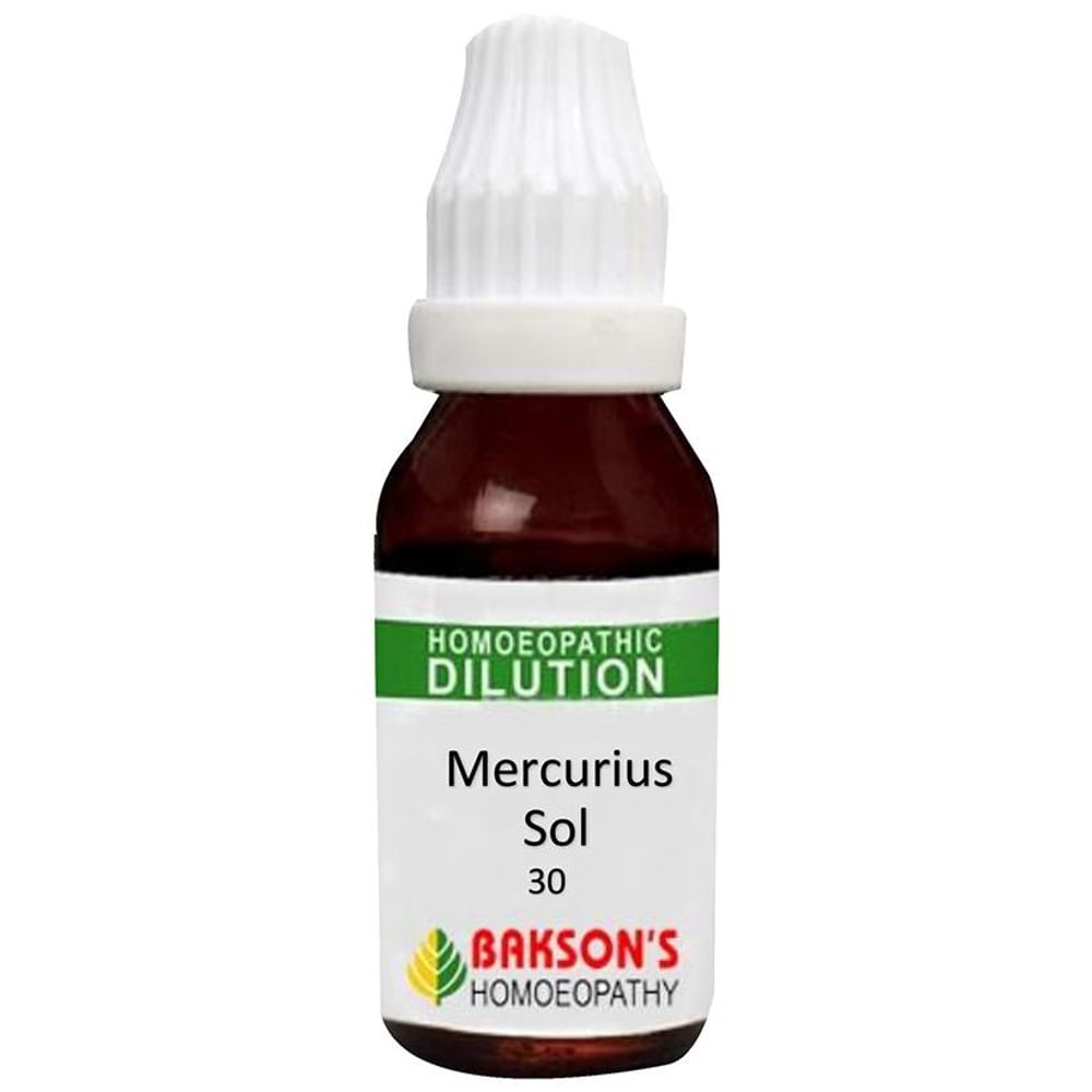 Bakson's Homeopathy Mercurius Sol Dilution 30 CH