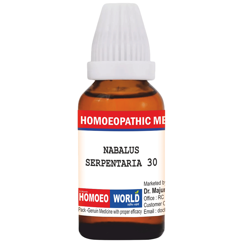 Dr. Majumder Homeo World Nabalus Serpentaria Dilution (30ml Each) 30