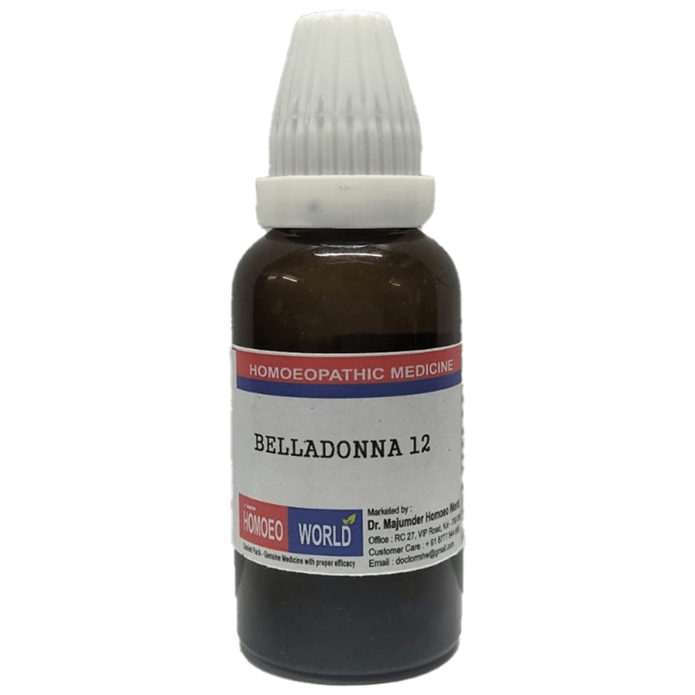 Dr. Majumder Homeo World Belladonna Dilution 12M (30ml Each)