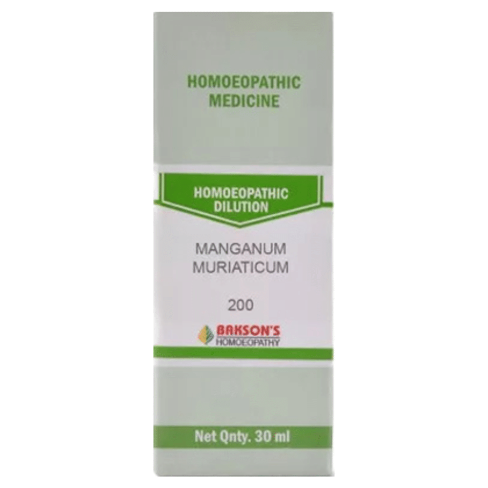 Bakson's Homeopathy Manganum Muriaticum Dilution 200