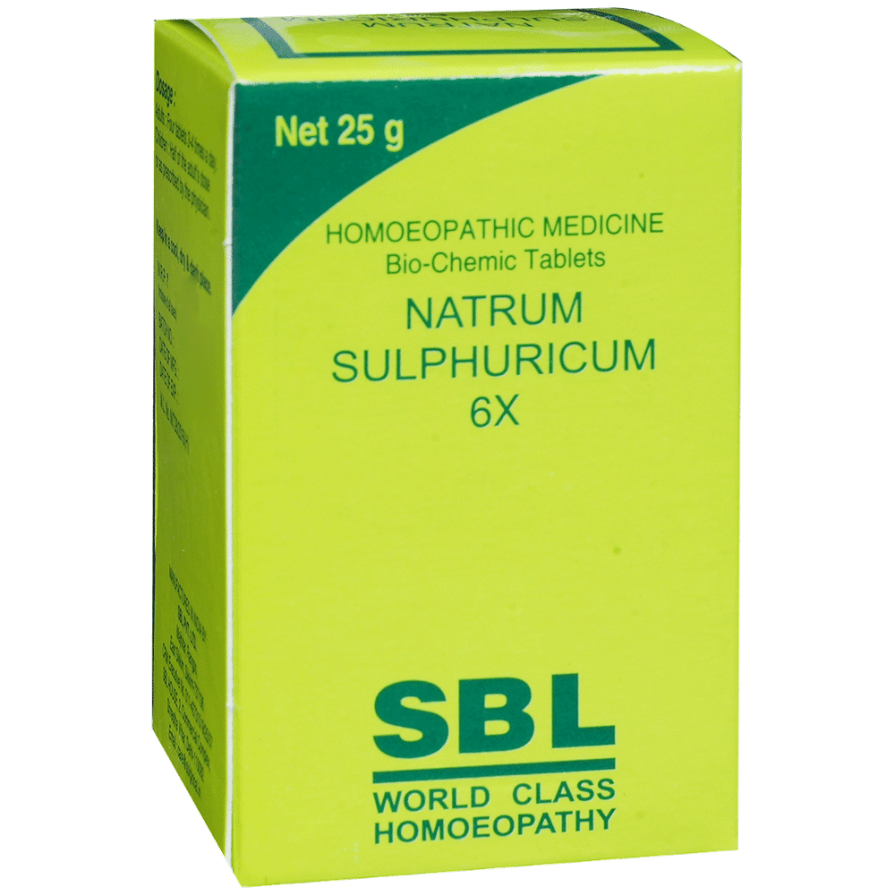 SBL Natrum Sulphurica Biochemic Tablet 6X