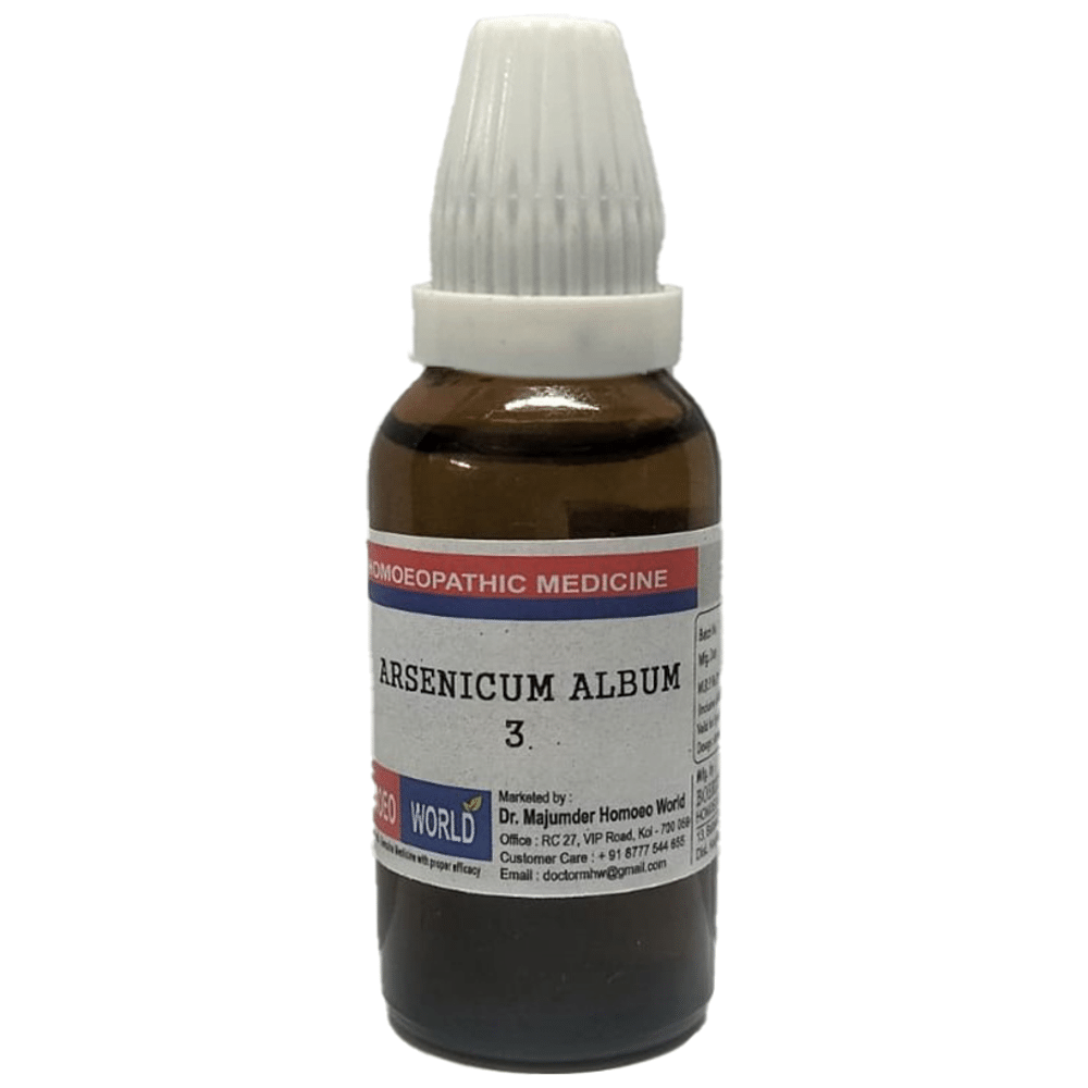 Dr. Majumder Homeo World Arsenicum Album 3X (30ml Each)