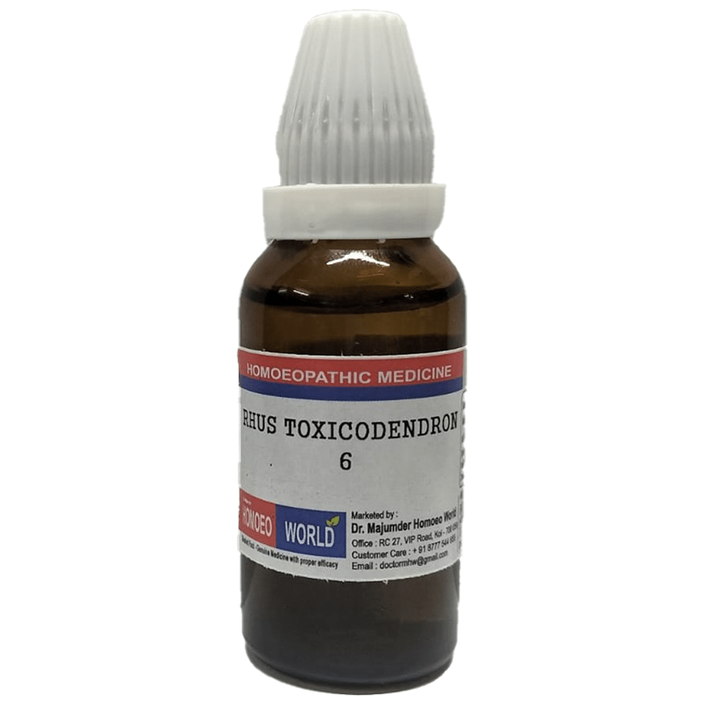 Dr. Majumder Homeo World Rhus Toxicodendron Dilution 6 (30ml Each)