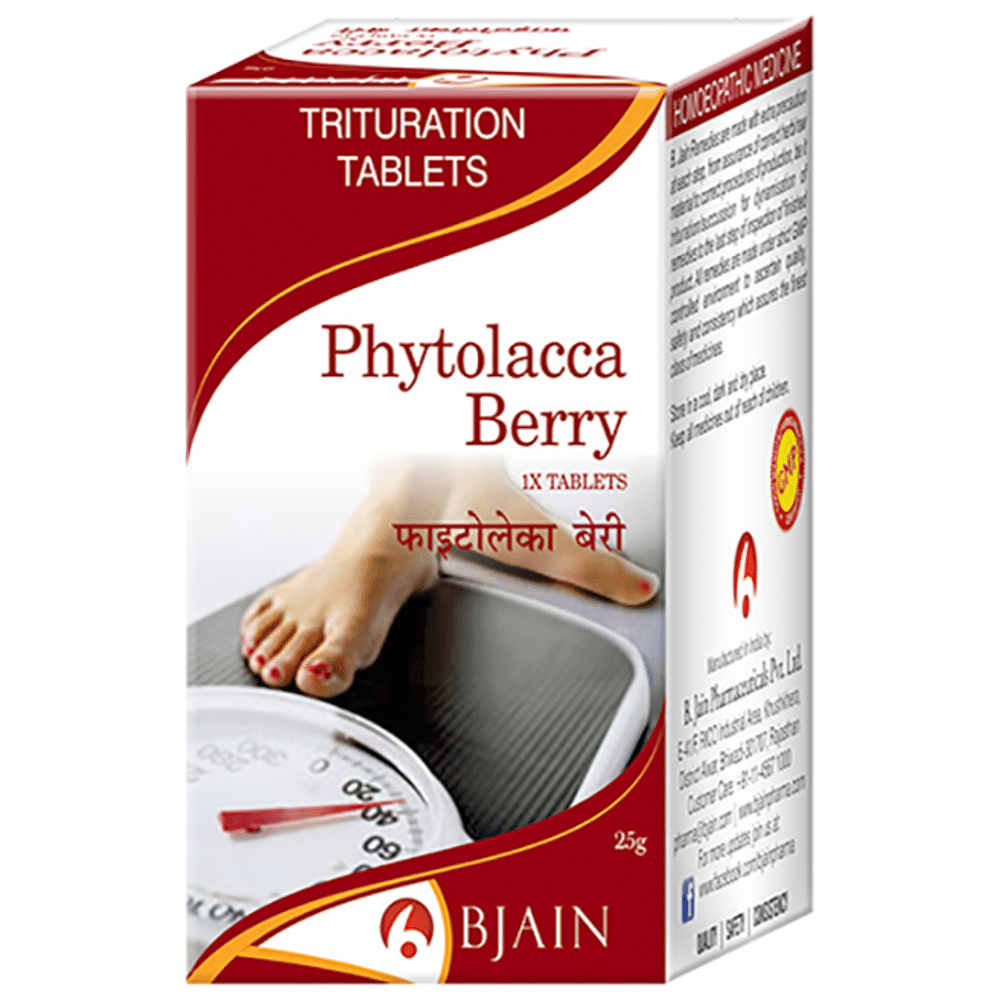 Bjain Phytolacca Berry Trituration Tablet 1X