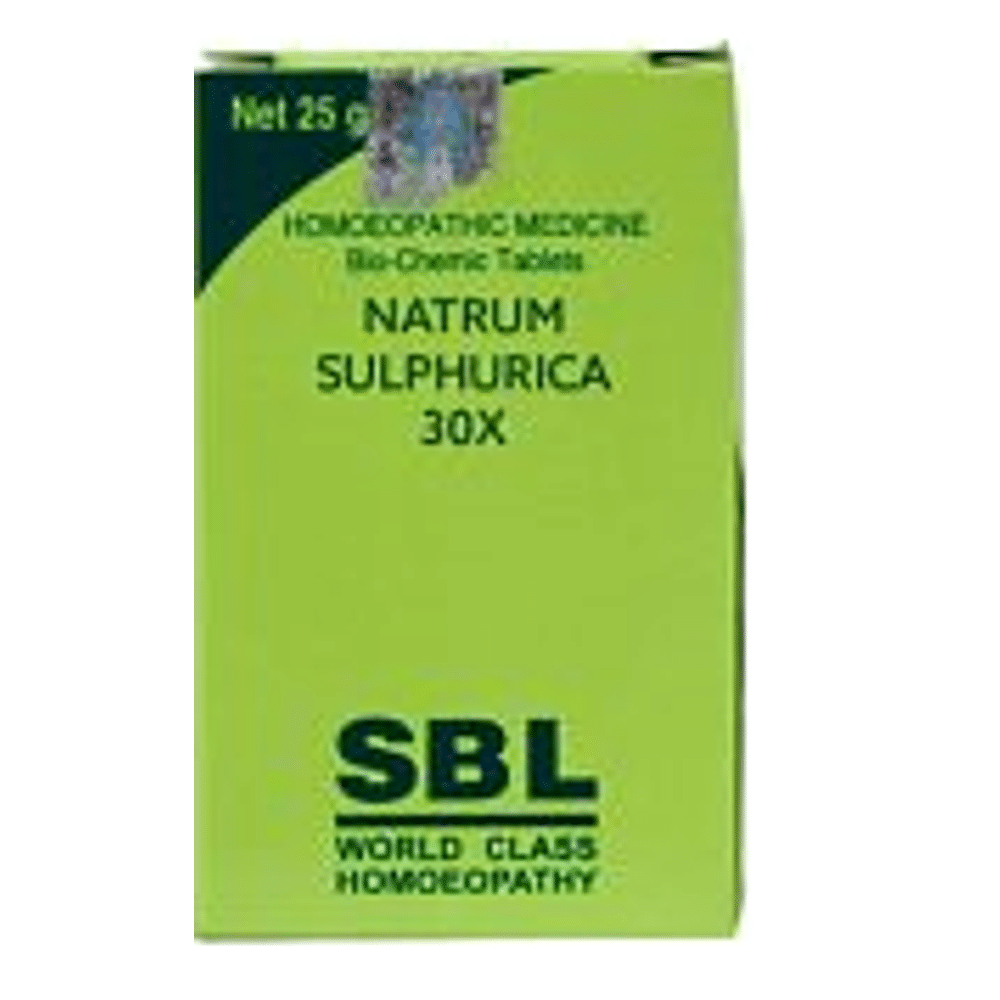 SBL Natrum Sulphurica Biochemic Tablet 30X