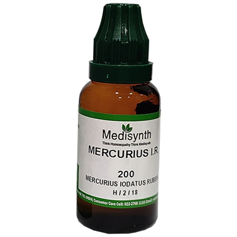 Medisynth Mercurius Iodatus Ruber Dilution 200