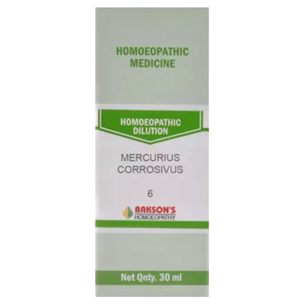 Bakson's Homeopathy Mercurius Corrosivus Dilution 6 CH