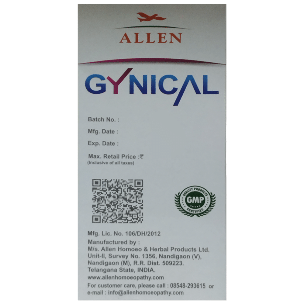 Allen Gynical Uterine Tonic