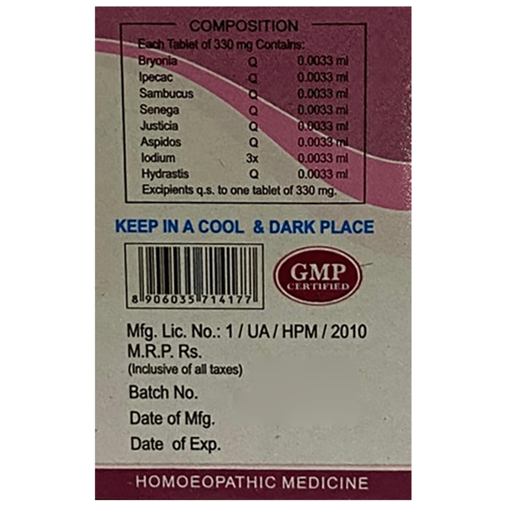 Wheezal Mixture Cough Tablet