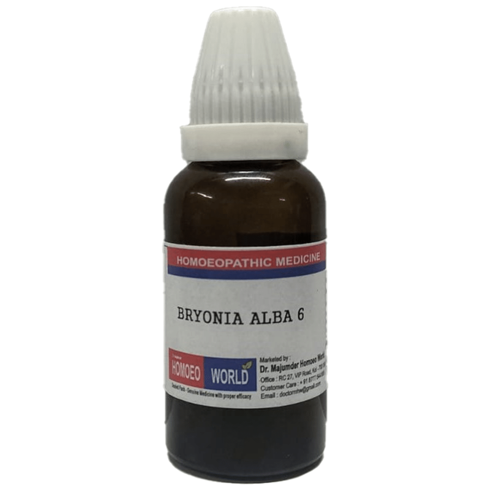 Dr. Majumder Homeo World Bryonia Alba Dilution 6 (30ml Each)