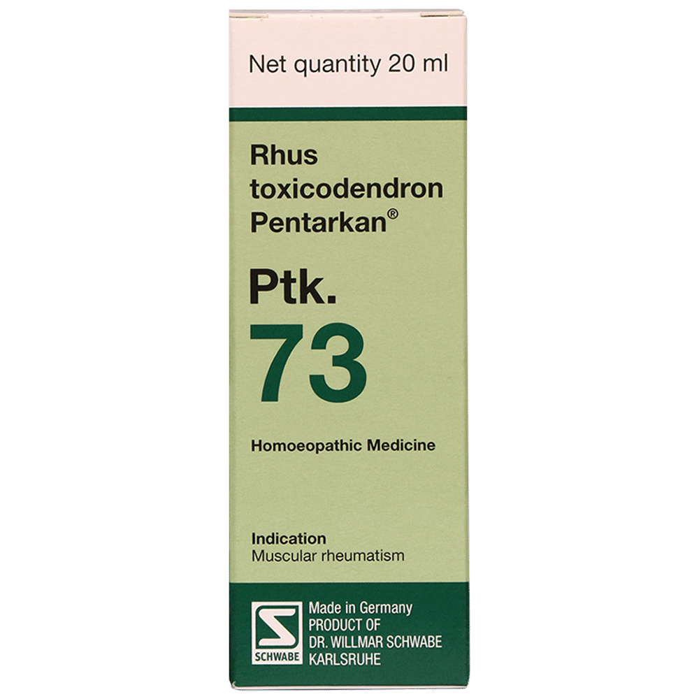 Dr Willmar Schwabe Germany Rhus Toxicodendron Pentarkan Ptk. 73 Drop