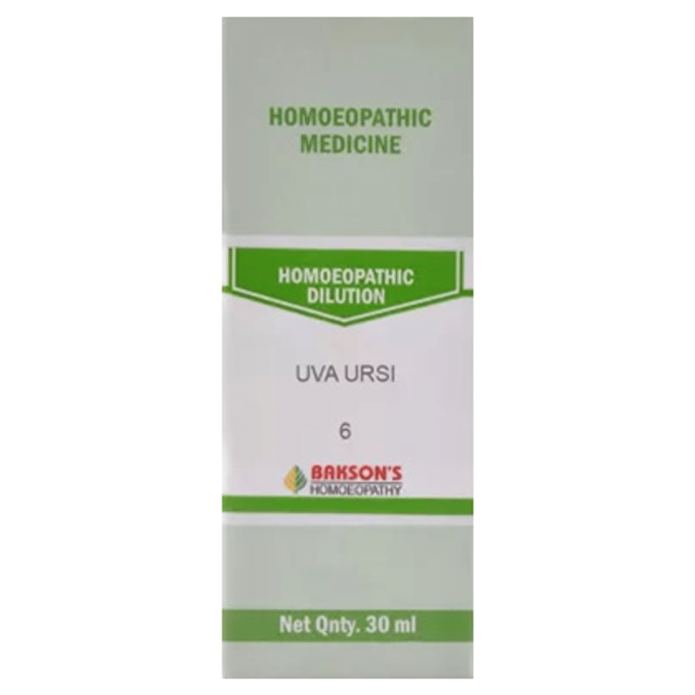 Bakson's Homeopathy Uva Ursi Dilution 6 CH