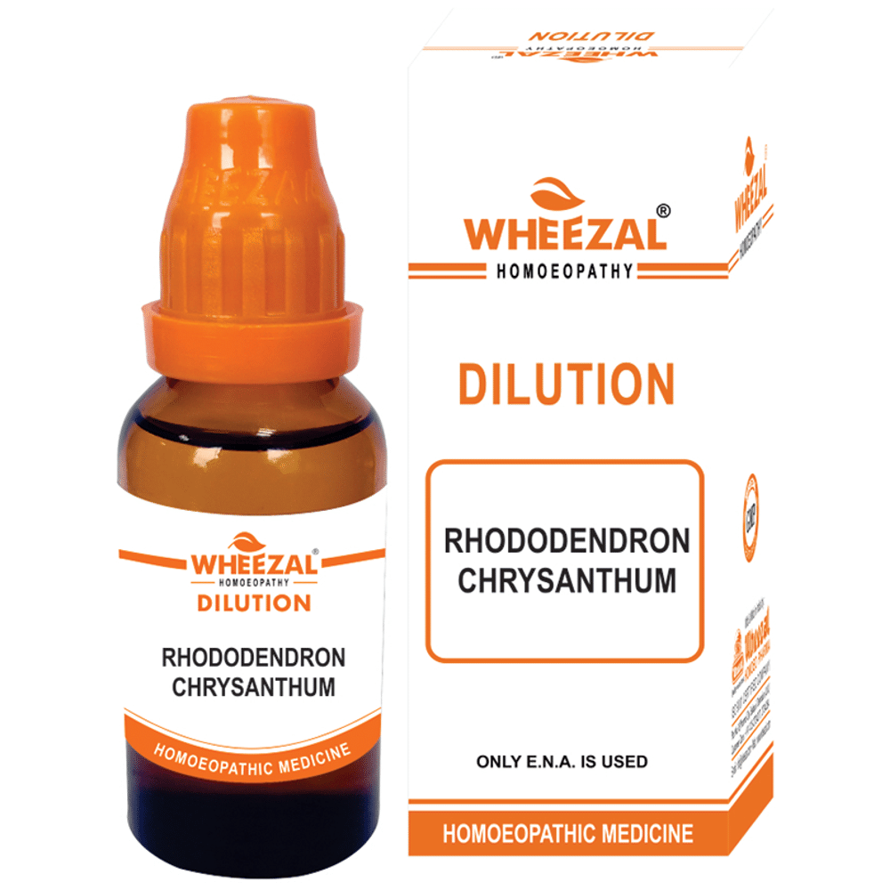 Wheezal Rhododendron N Chrysanthum Dilution 10M