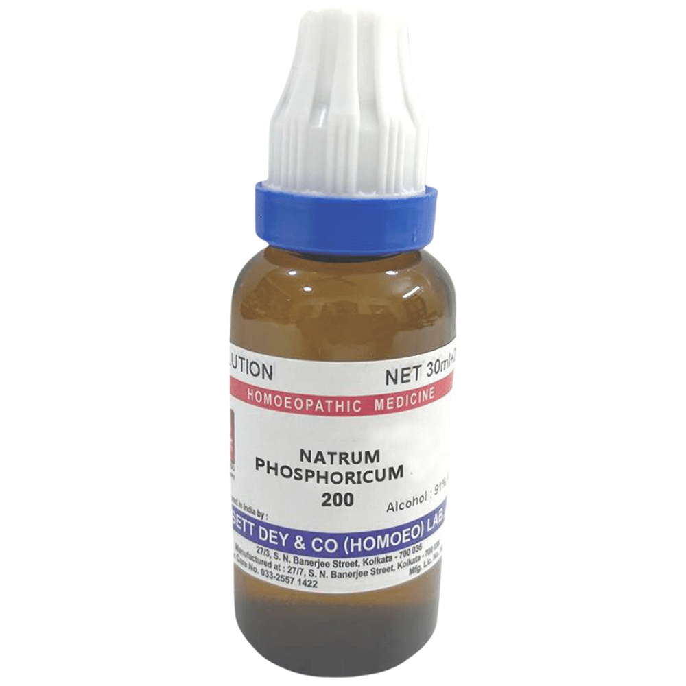 Sett Dey Natrum Phosphoricum Dilution 200