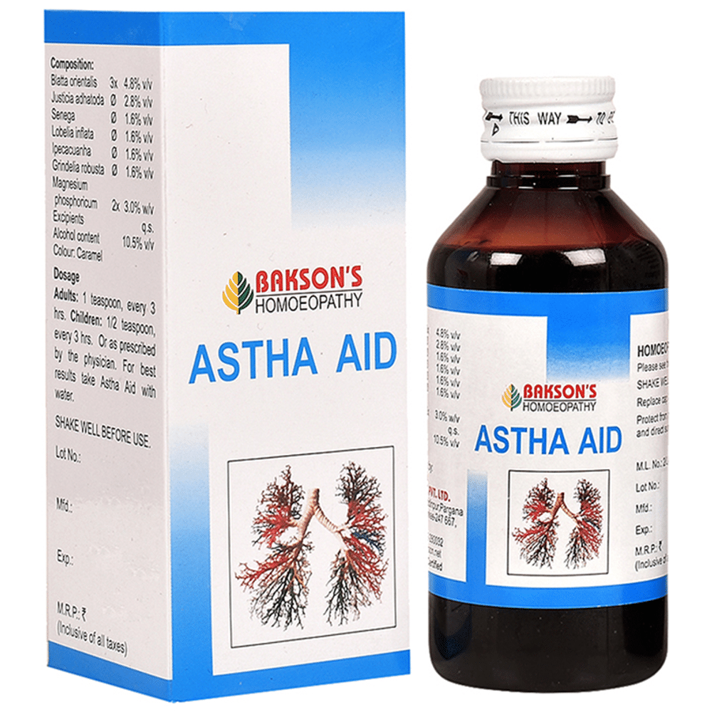 Bakson's Homeopathy Astha Aid Syrup