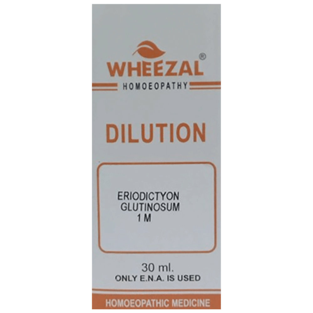 Wheezal Eriodictyon Glutinosum Dilution 1M