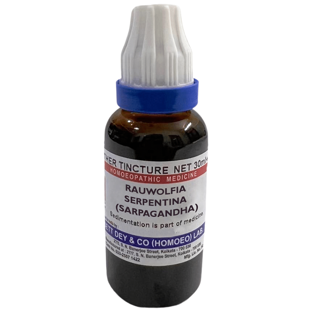 Sett Dey Rauwolfia Serpentina (Sarpagandha) Mother Tincture Q