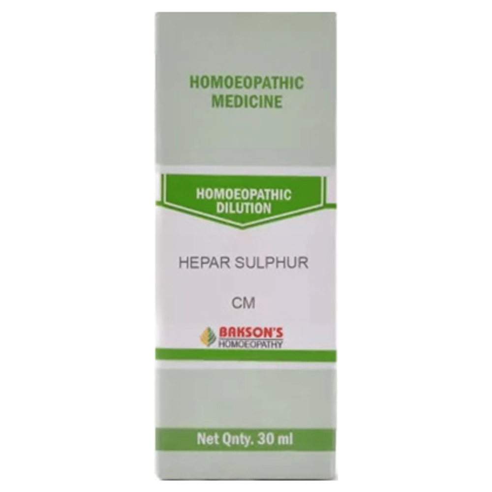 Bakson's Homeopathy Hepar Sulphur Dilution CM