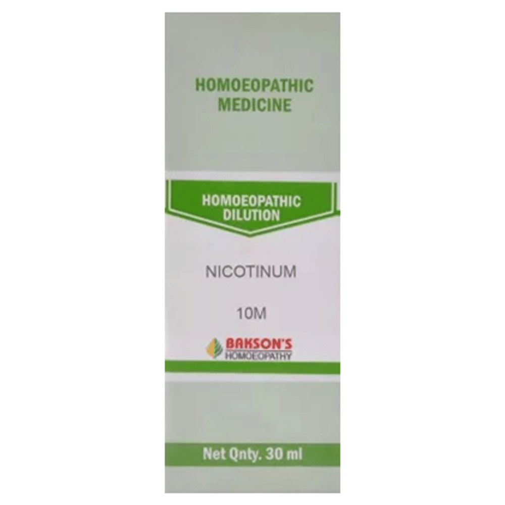 Bakson's Homeopathy  Nicotinum Dilution 10M