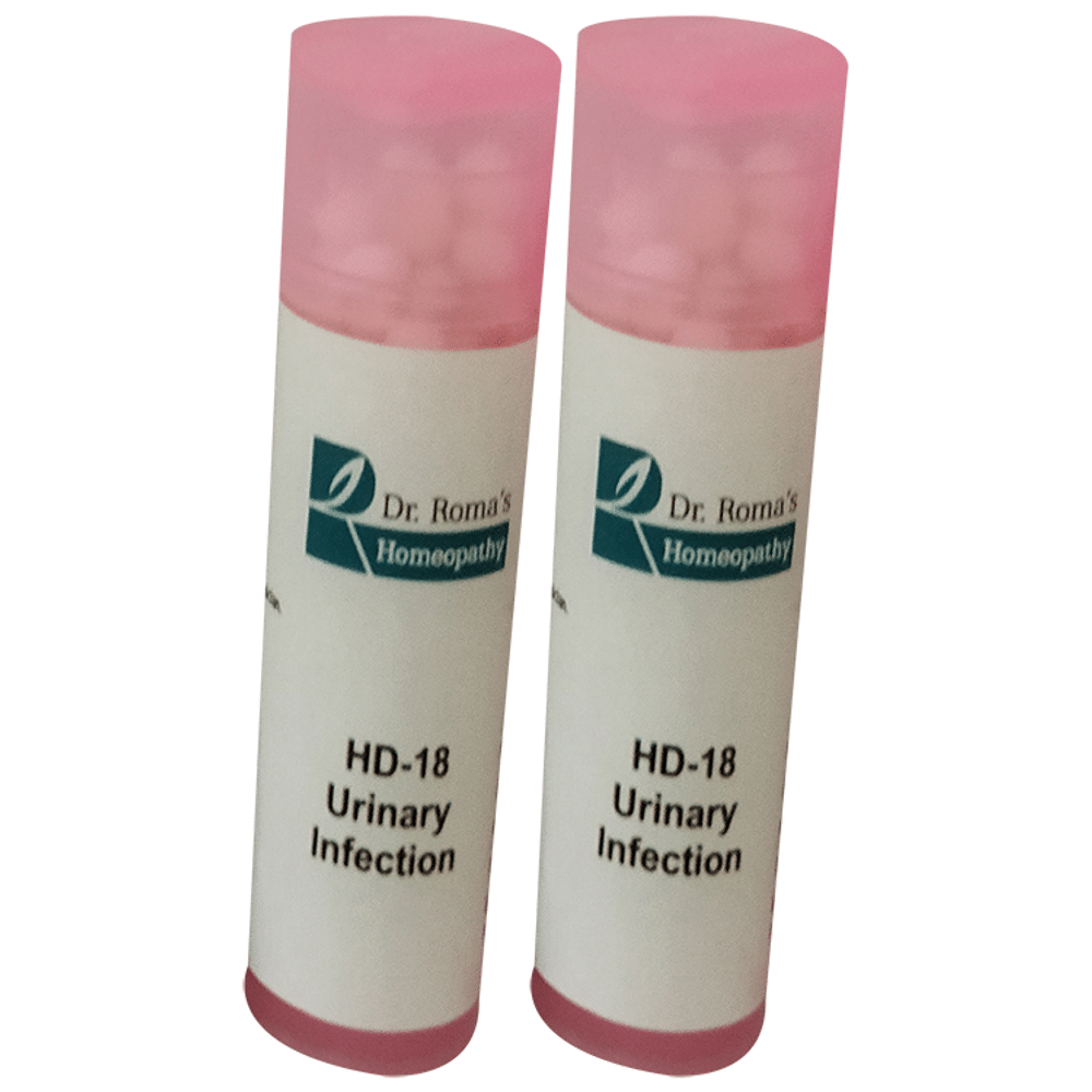 Dr. Romas Homeopathy HD-18 Urinary Infection, 2 Bottles of 2 Dram