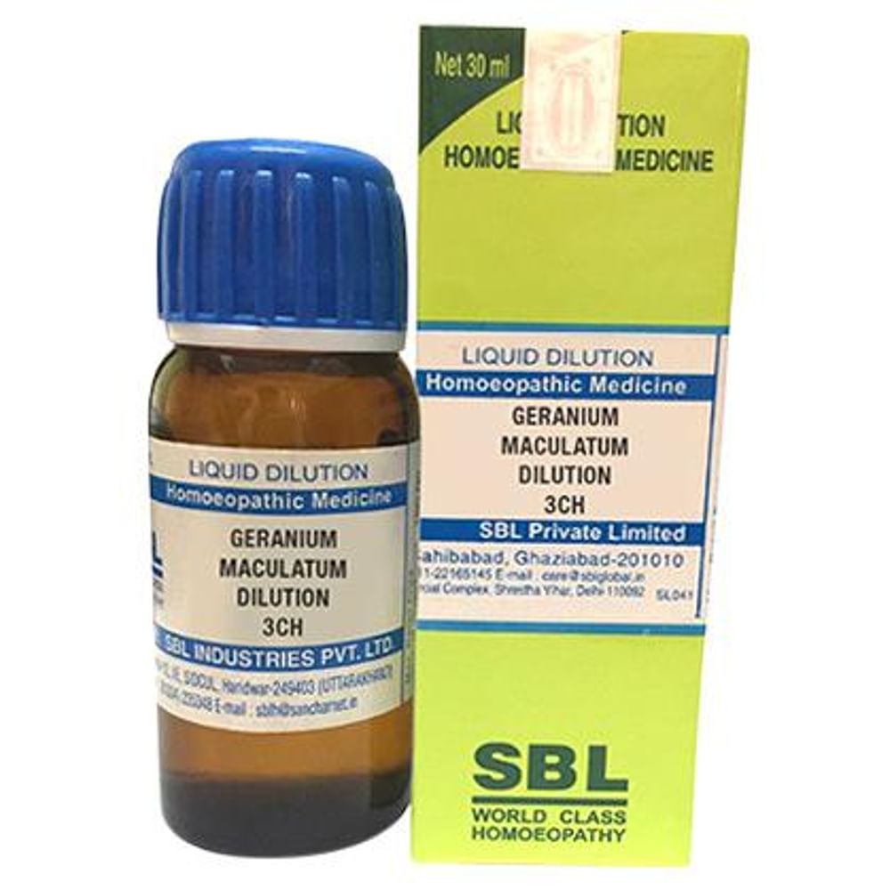 SBL Geranium Maculatum Dilution 3 CH