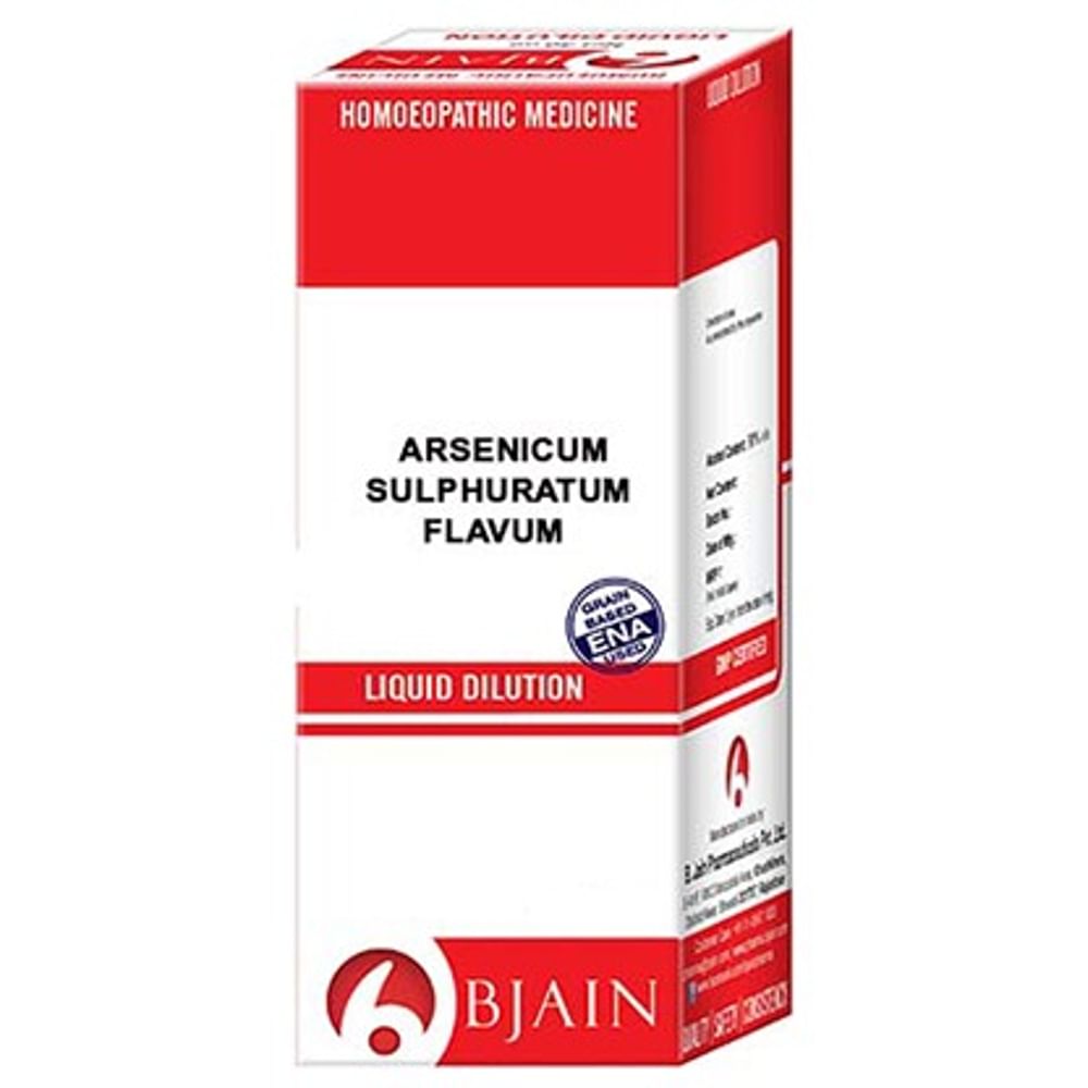 Bjain Arsenicum Sulphuratum Flavum Dilution 1000 CH