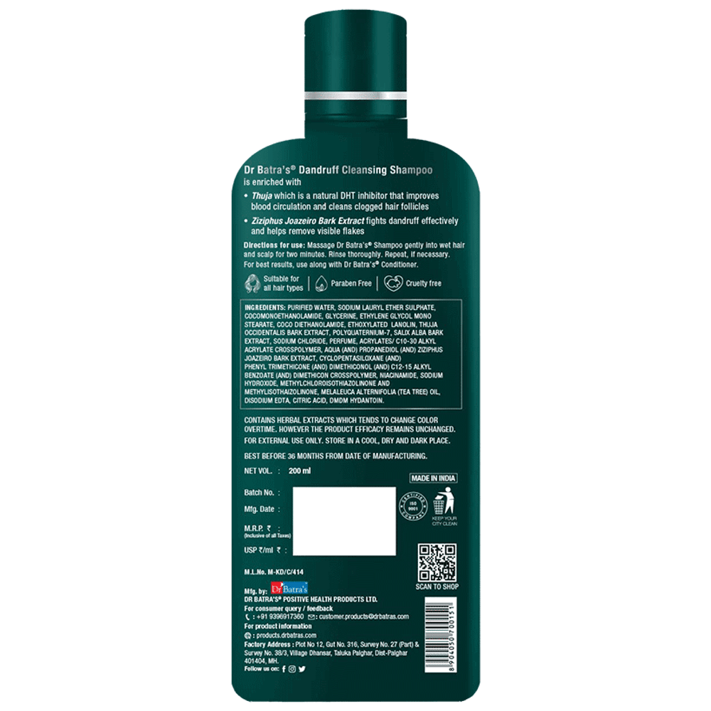 Dr Batra's Dandruff Cleansing Shampoo