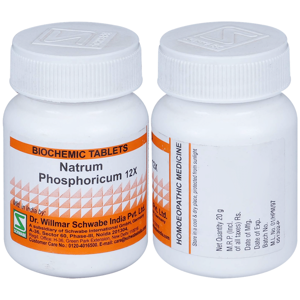 Dr Willmar Schwabe India Natrum Phosphoricum Biochemic Tablet 12X