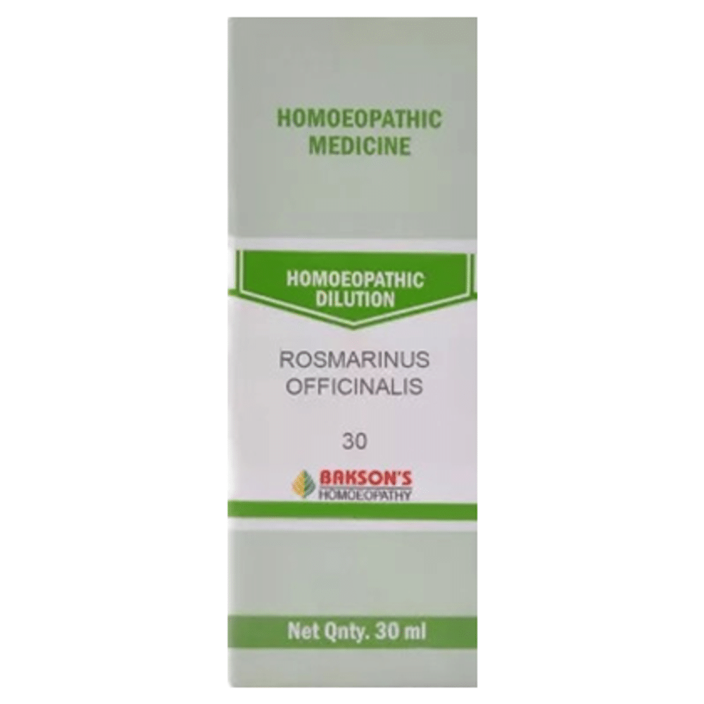 Bakson's Homeopathy Rosmarinus Officinalis Dilution 30 CH