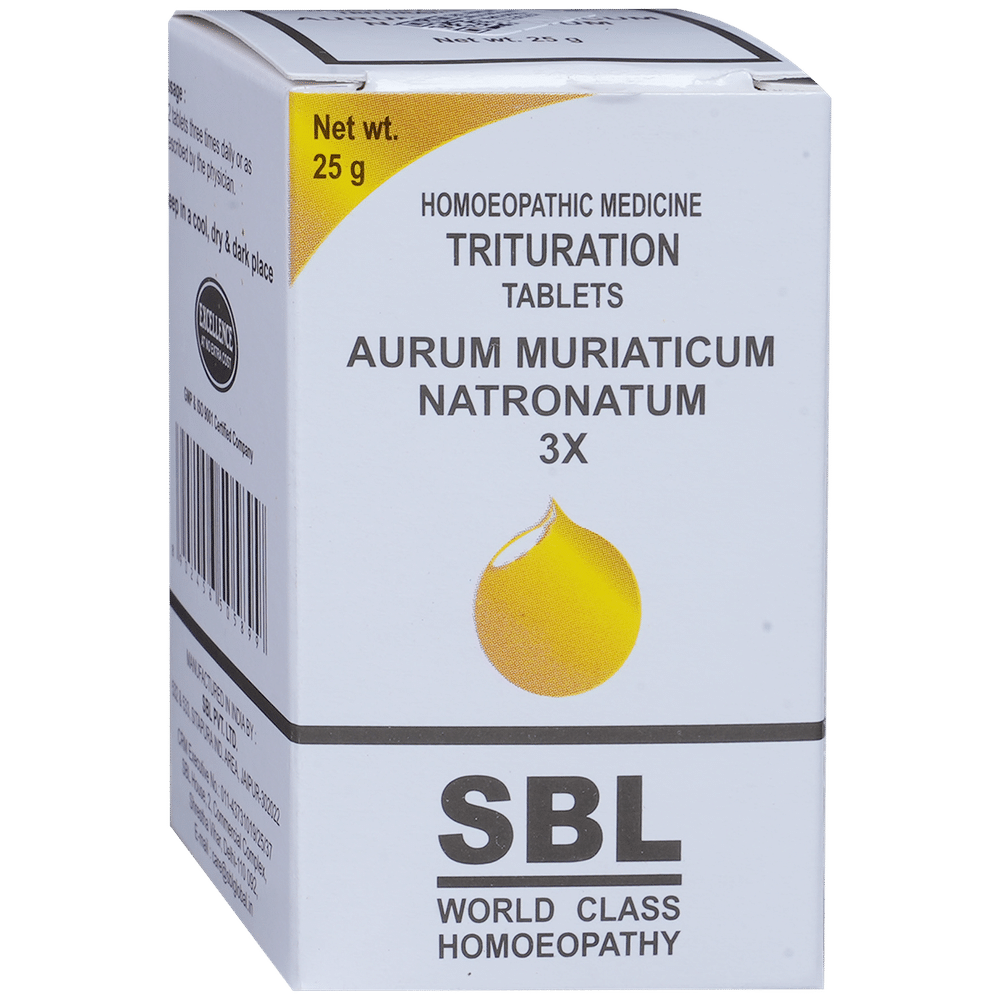 SBL Aurum Muriaticum Natronatum Trituration Tablet 3X