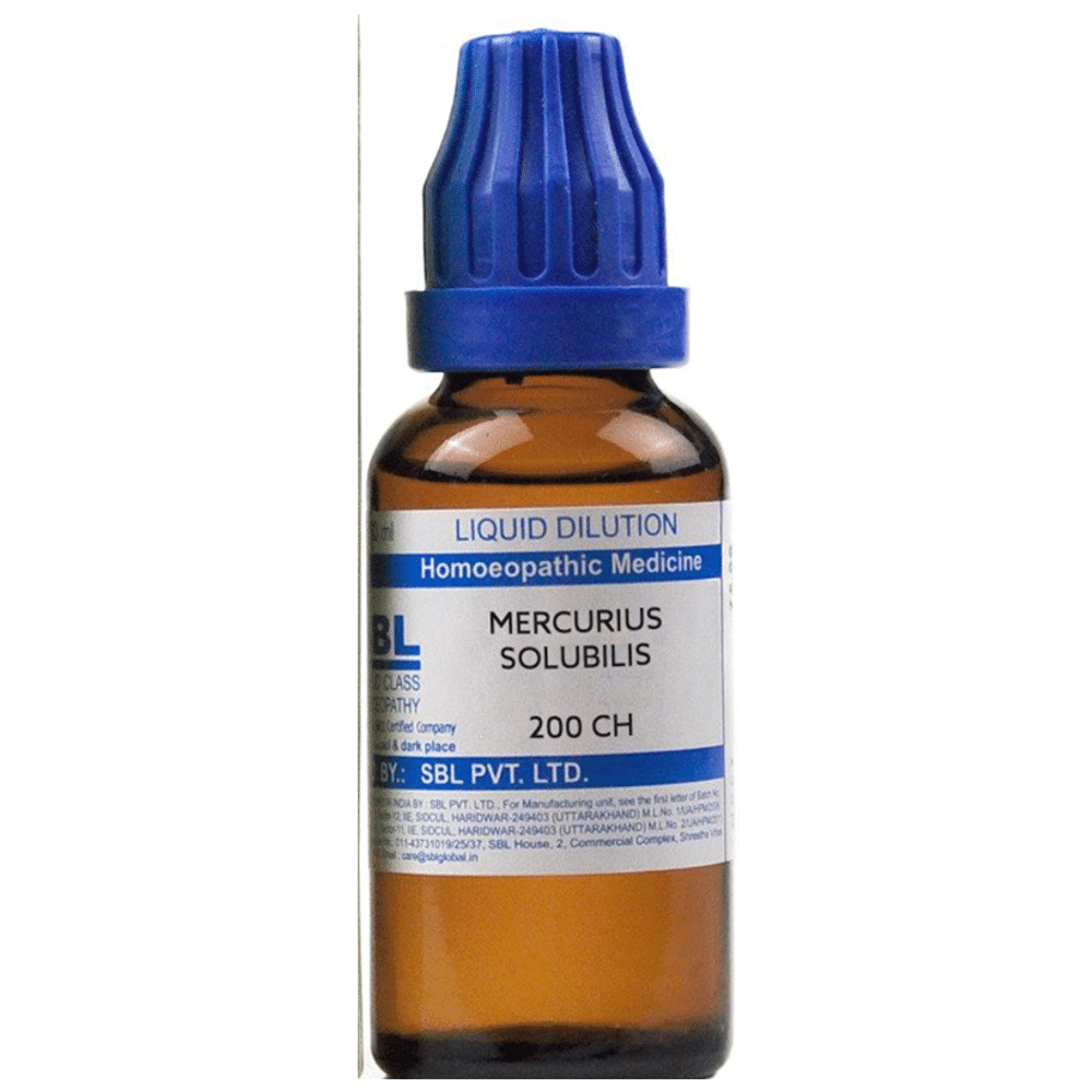 SBL Mercurius Solubilis Dilution 200 CH