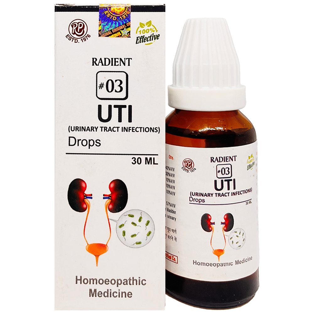 Radient 3 UTI (Urinary Tract Infections) Oral Drops