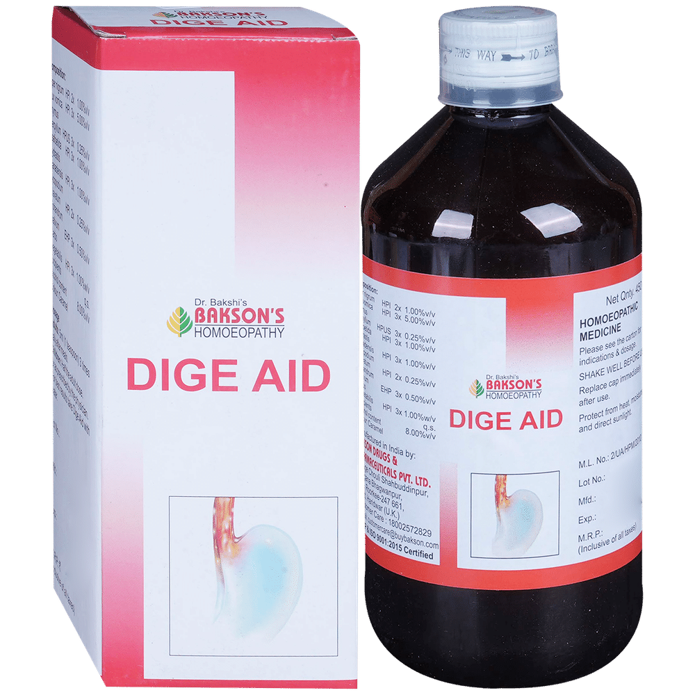 Bakson's Homeopathy Dige Aid Syrup