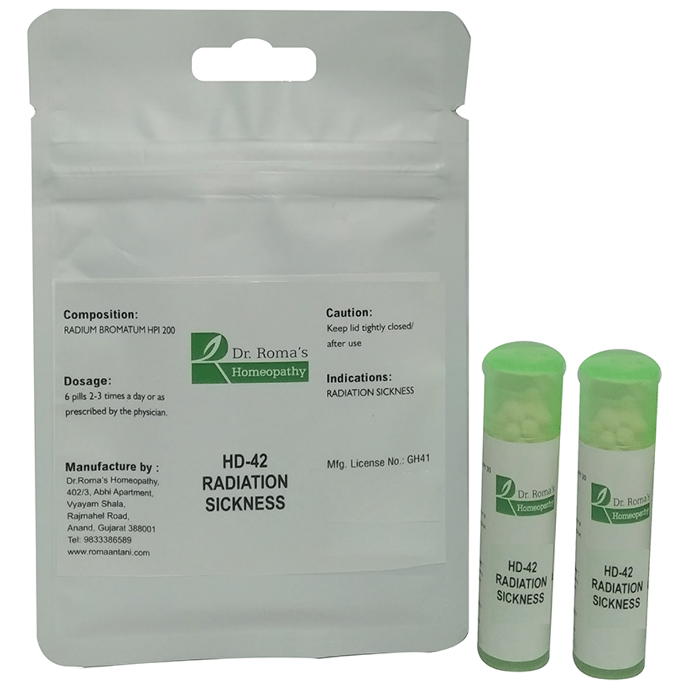 Dr. Romas Homeopathy HD-42 Radiation Sickness, 2 Bottles of 2 Dram