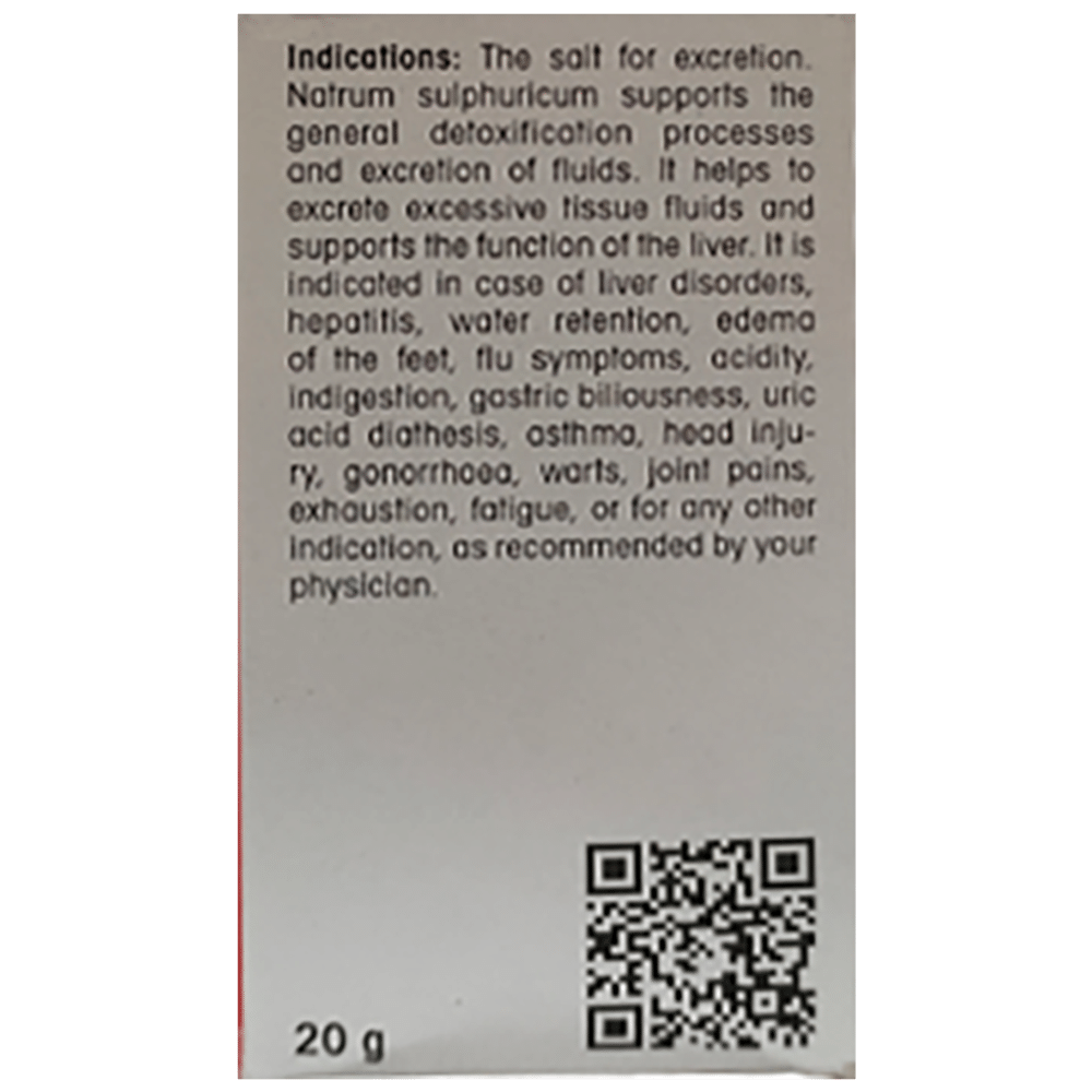 Dr Reckeweg &Co.gmbH Natrum sulphuricum Biochemic Tablet 200X