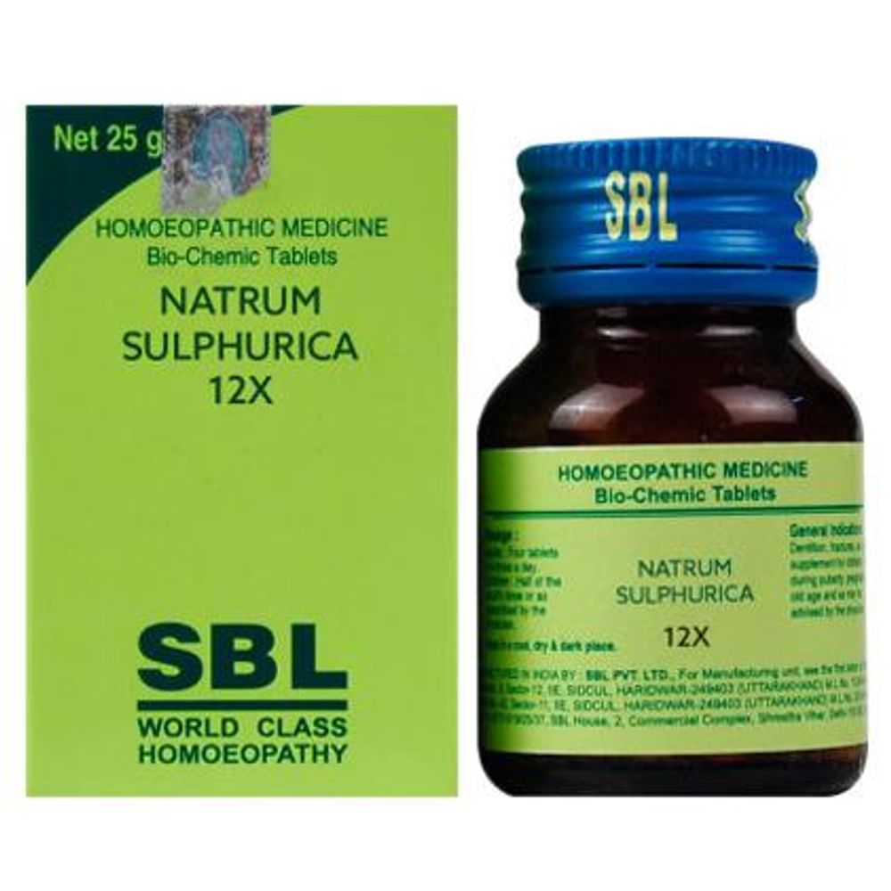 SBL Natrum Sulphurica Biochemic Tablet 12X