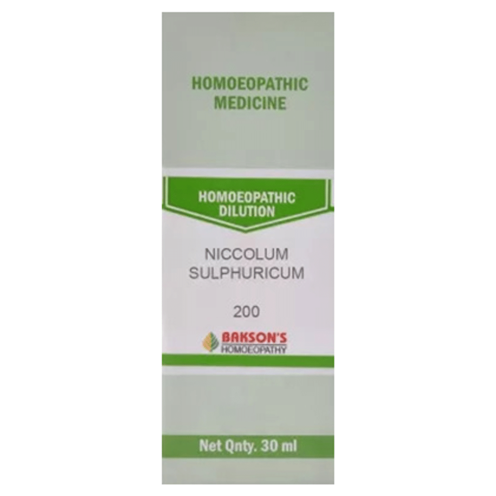 Bakson's Homeopathy Niccolum Sulphuricum Dilution 200