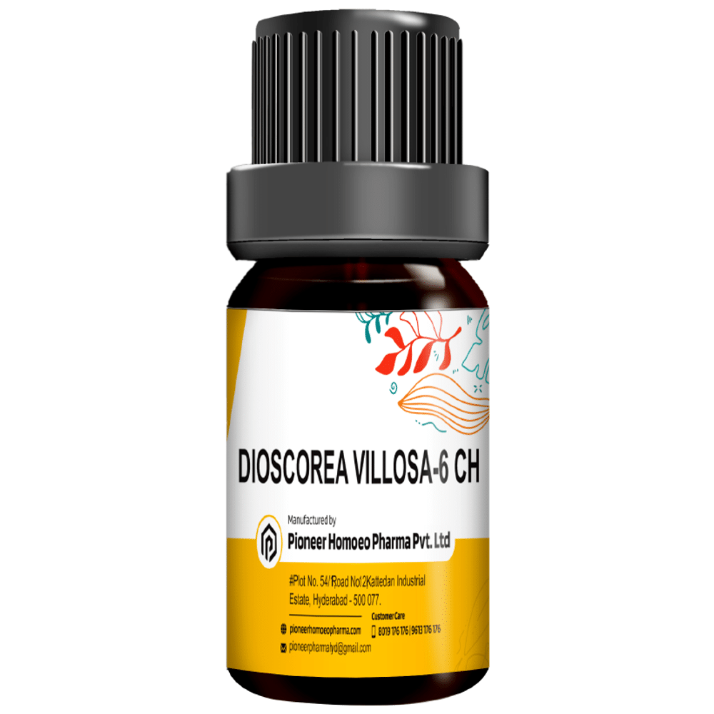 Pioneer Pharma Dioscorea Villosa Globules Pellets Multidose Pills 6 CH