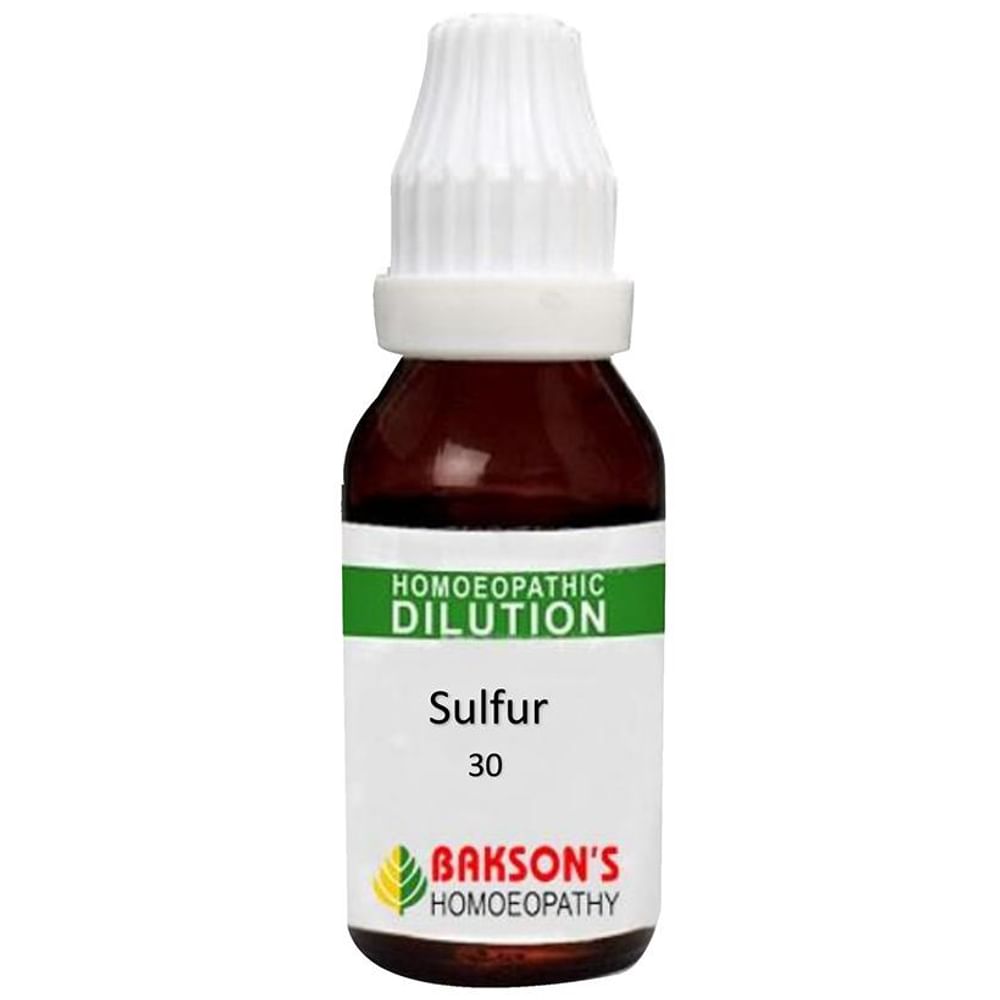 Bakson's Homeopathy Sulfur Dilution 30 CH