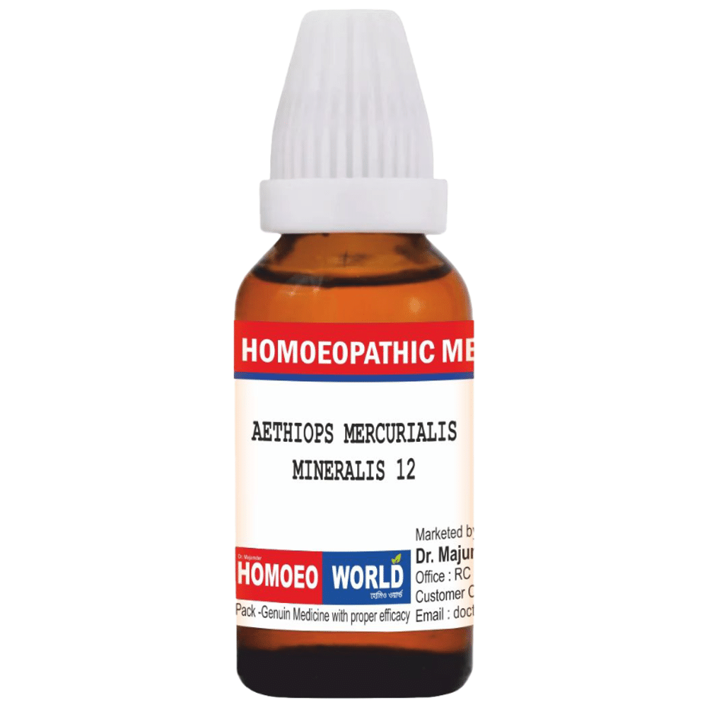 Dr. Majumder Homeo World Aethiops Mercurialis Mineralis Dilution(30ml Each) 12