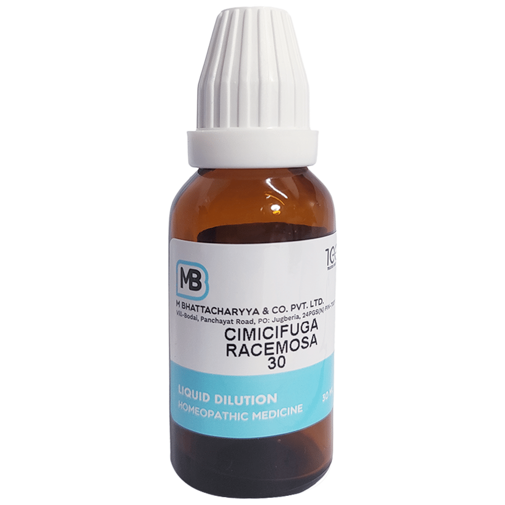 M Bhattacharyya & Co Pvt Ltd Cimicifuga Racemosa Dilution 30