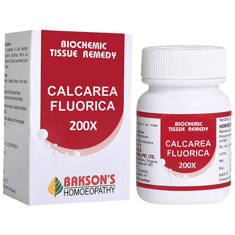 Bakson's Homeopathy Calcarea Fluorica Biochemic Tablet 200X